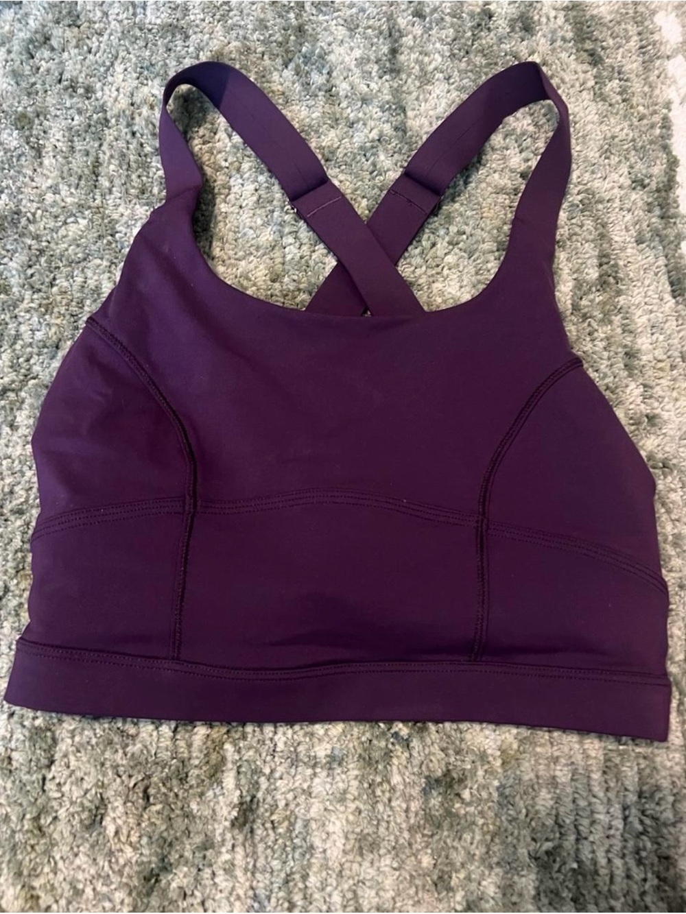 lululemon athletica Deep Purple Cross-Back Sports Bra size 4